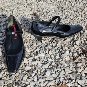 Prada Black Patent Leather Heels